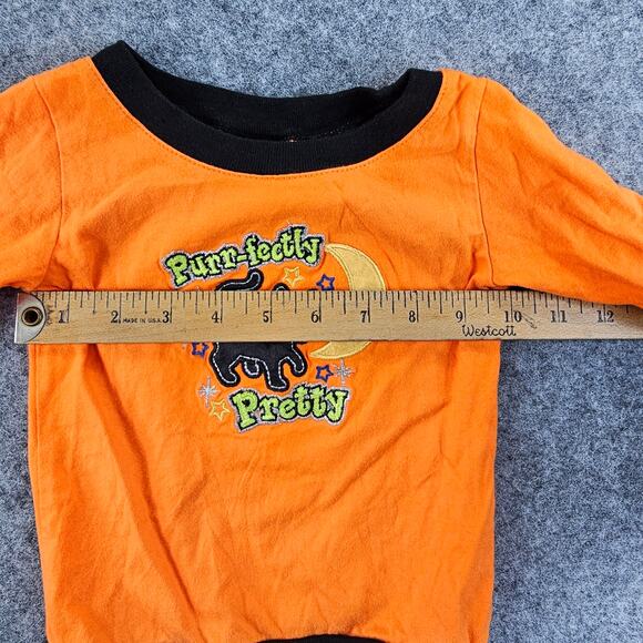 Toddler Halloween Outfit Size 18 mos Black Cat Shirt Skirt PURR-FECTLY PRETTY - Picture 8 of 15